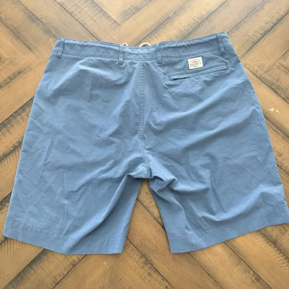 Set Of 2 Faherty Men's All Day Shorts Size 35 Blue / Green